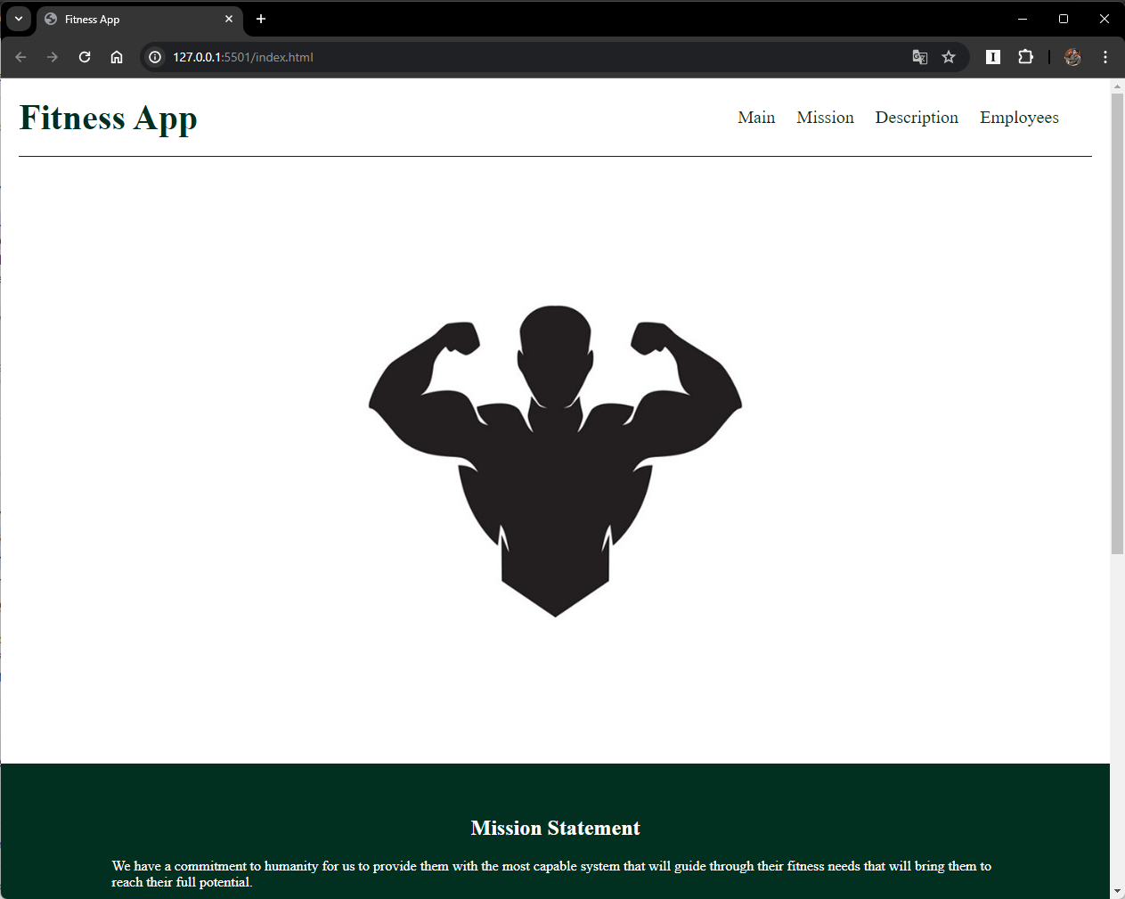 Fitness App Project image demonstration